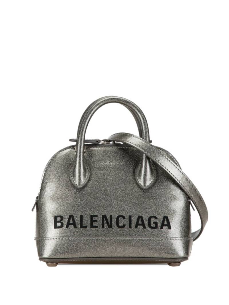 Balenciaga Pre-Owned 2018-2023 XXS Glitter Ville Top Handle Bag satchel - Silver von Balenciaga Pre-Owned