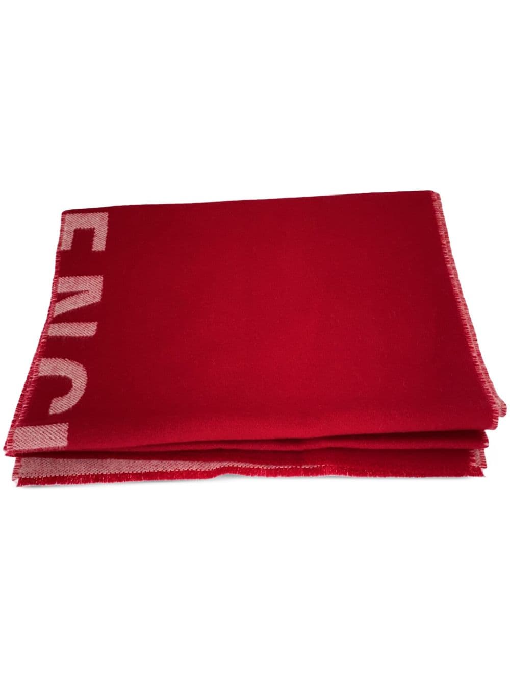 Balenciaga Pre-Owned 2020s logo-jacquard scarf - Red von Balenciaga Pre-Owned