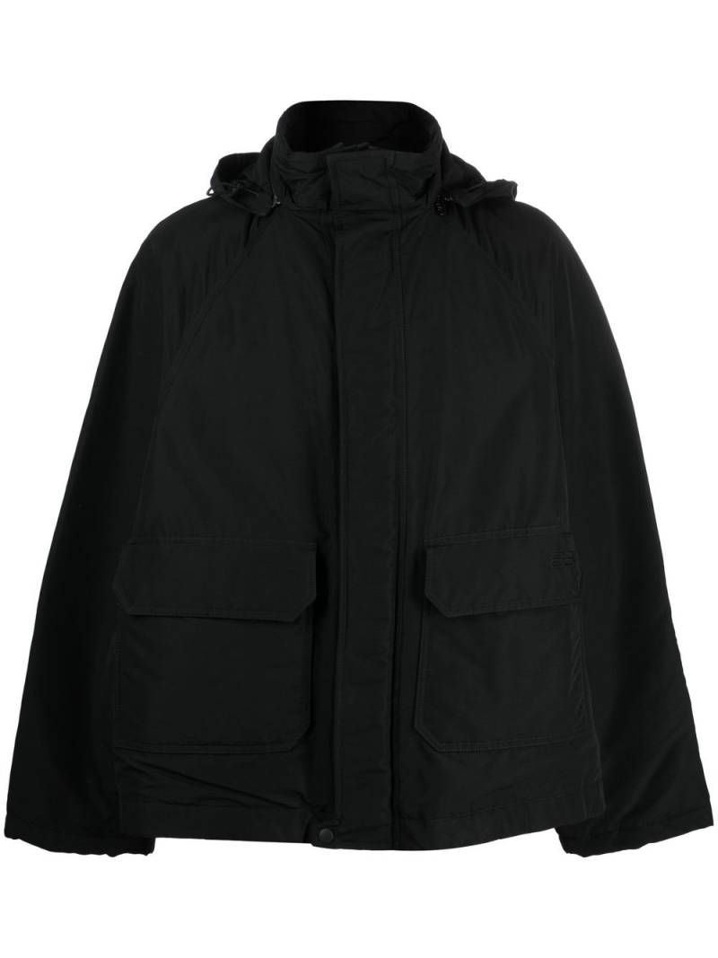 Balenciaga BB Icon Kick parka coat - Black von Balenciaga