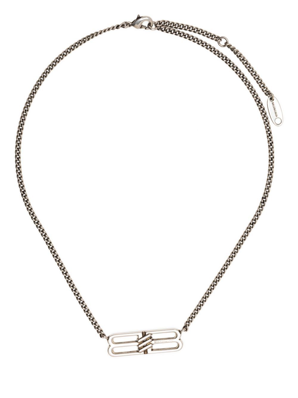 Balenciaga BB Icon chain necklace - Silver von Balenciaga