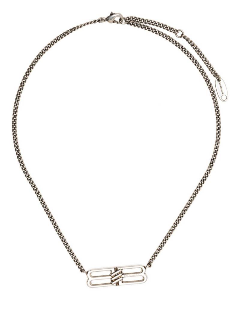 Balenciaga BB Icon chain necklace - Silver von Balenciaga