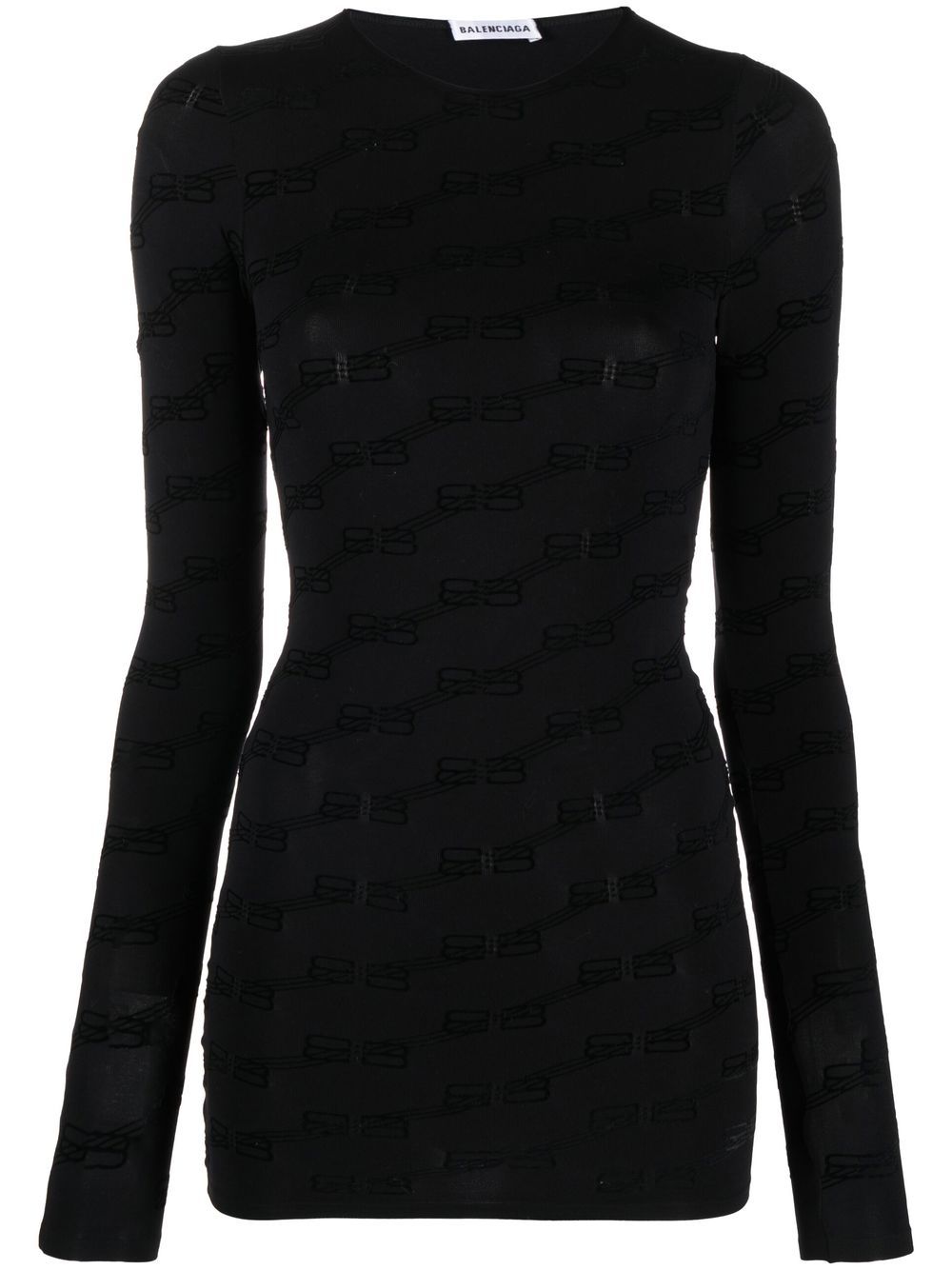 Balenciaga BB Monogram top - Black von Balenciaga