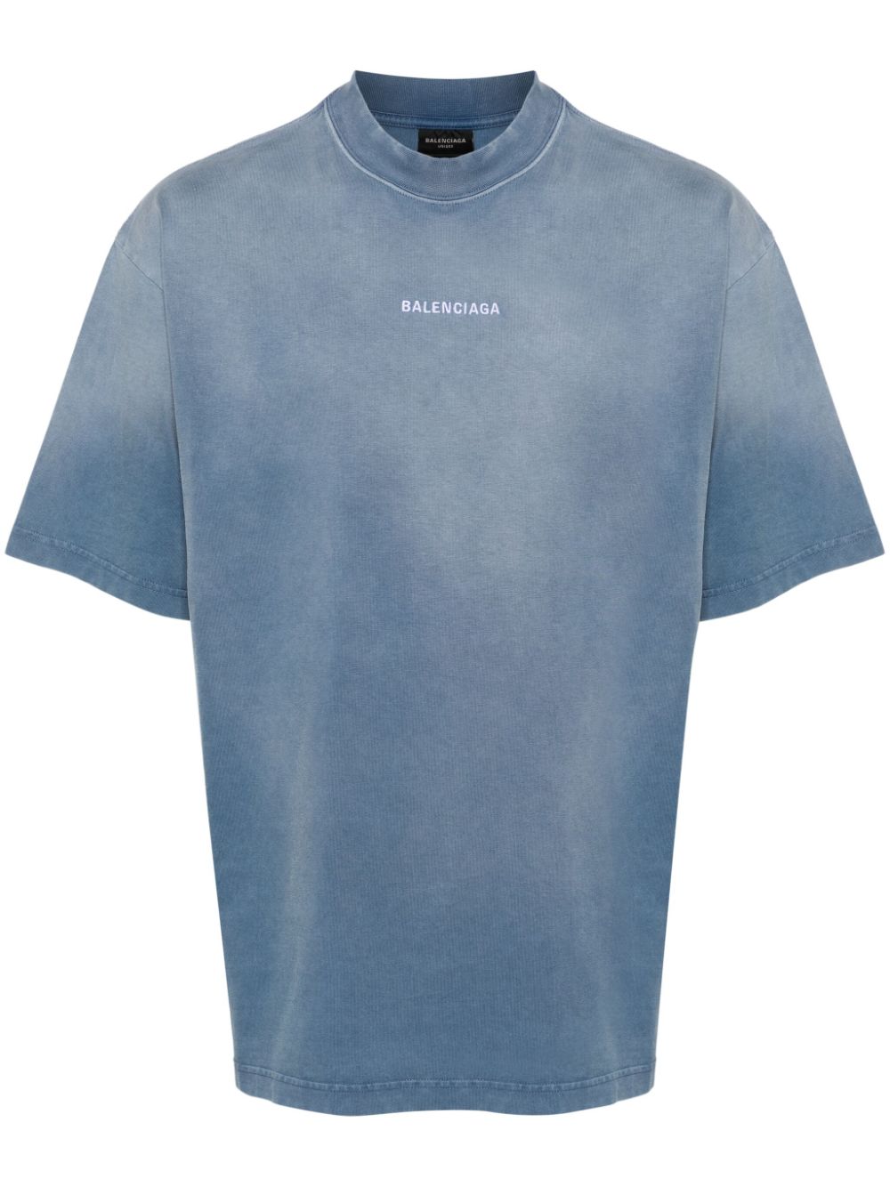 Balenciaga Back T-shirt - Blue von Balenciaga