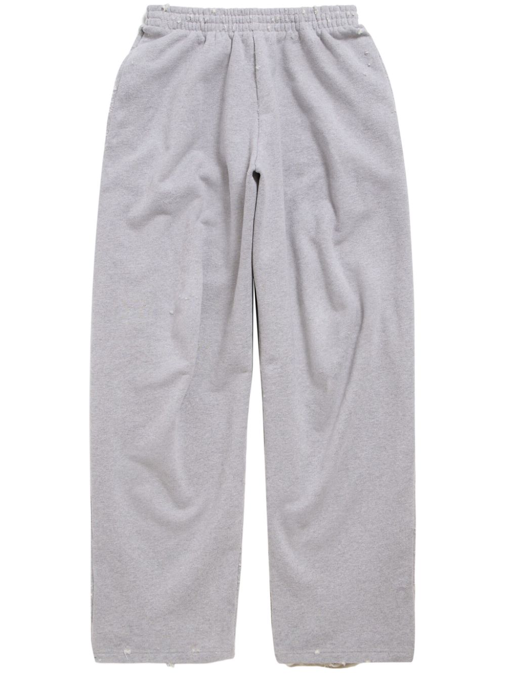 Balenciaga Baggy cotton-fleece track pants - Grey von Balenciaga