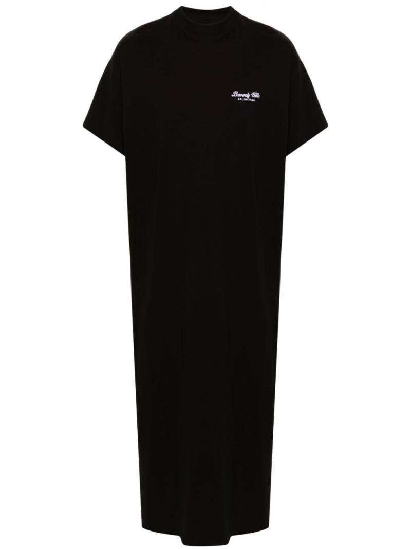 Balenciaga Beverly Hills T-shirt maxi dress - Black von Balenciaga