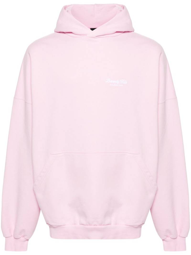 Balenciaga Beverly Hills embroidered hoodie - Pink von Balenciaga