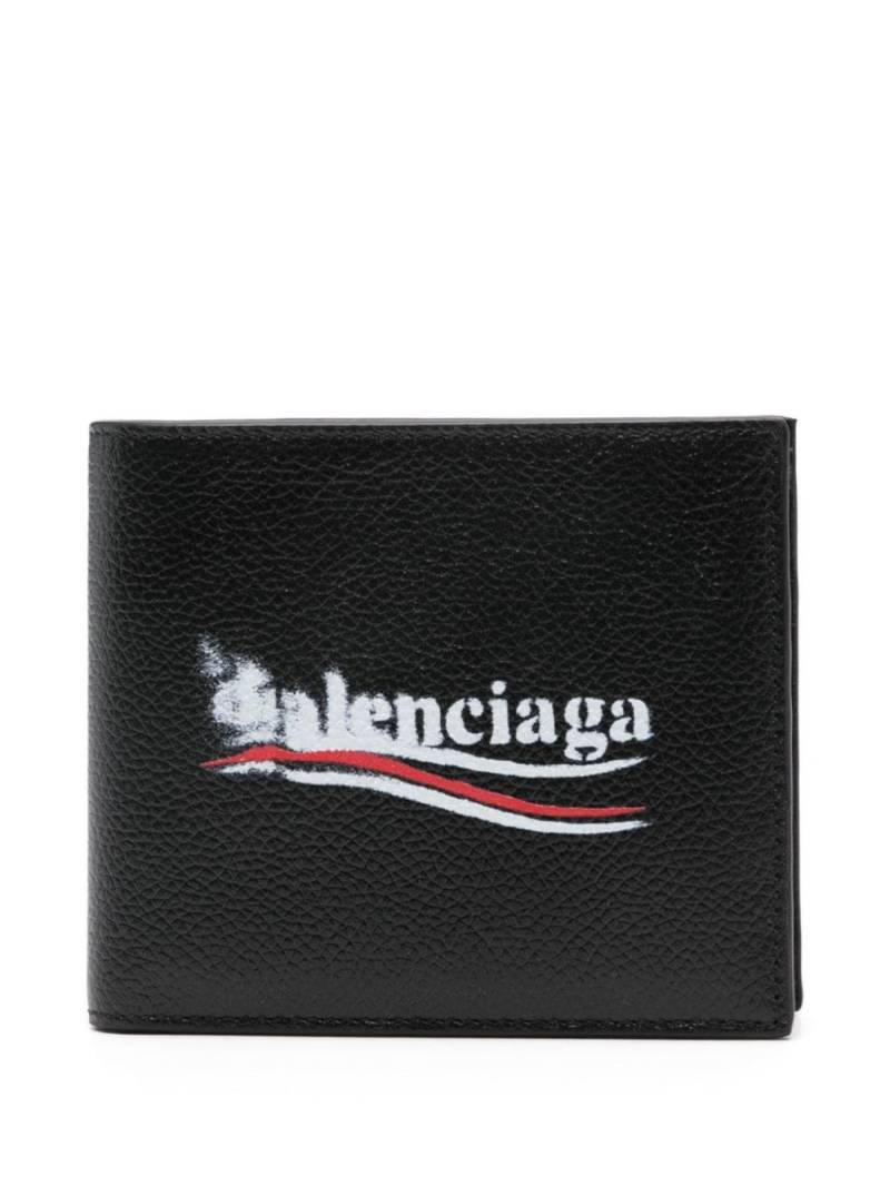 Balenciaga logo-print wallet - Black von Balenciaga