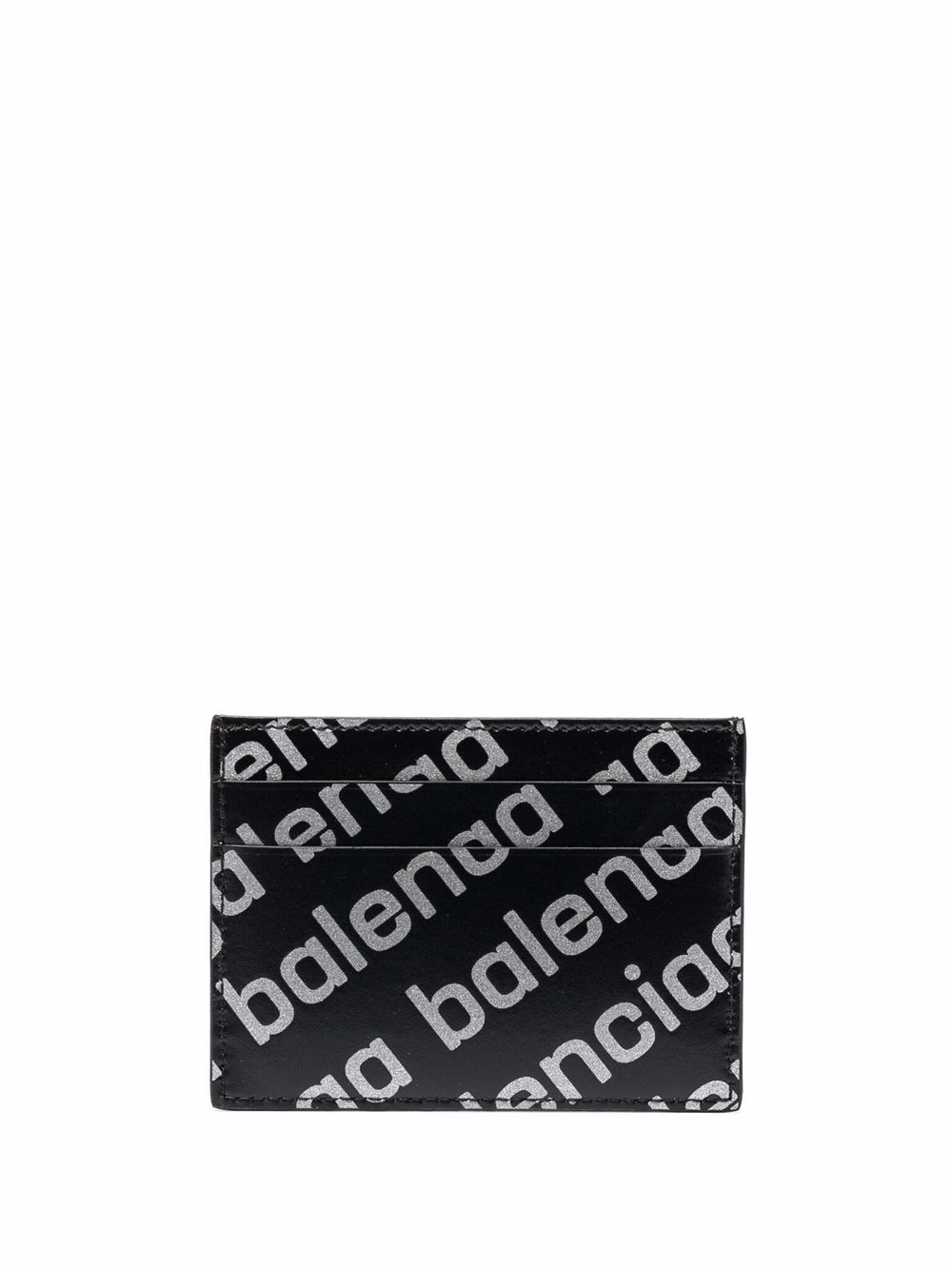 Balenciaga Cash logo print cardholder - Black von Balenciaga