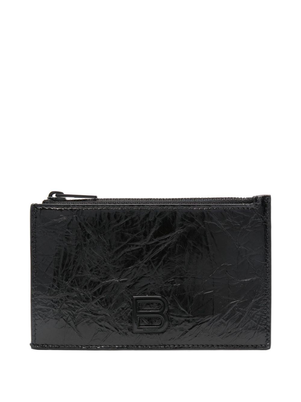 Balenciaga Crush card holder - Black von Balenciaga