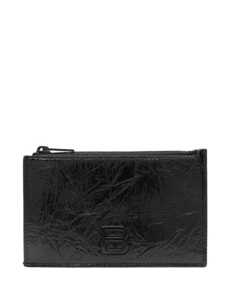 Balenciaga Crush card holder - Black von Balenciaga