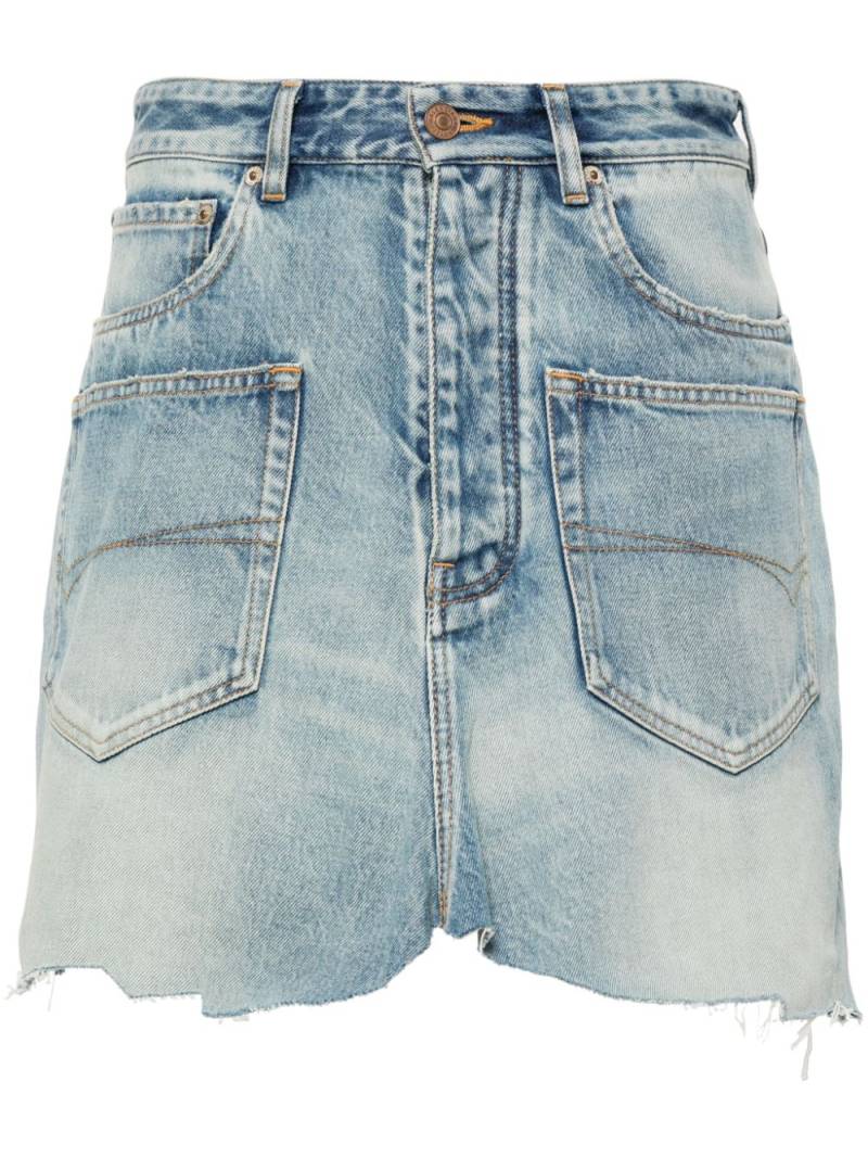 Balenciaga Cut-Up mini skirt - Blue von Balenciaga