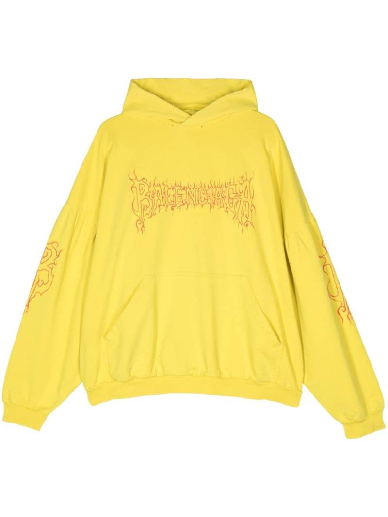 Balenciaga Darkwave Round hoodie - Yellow von Balenciaga