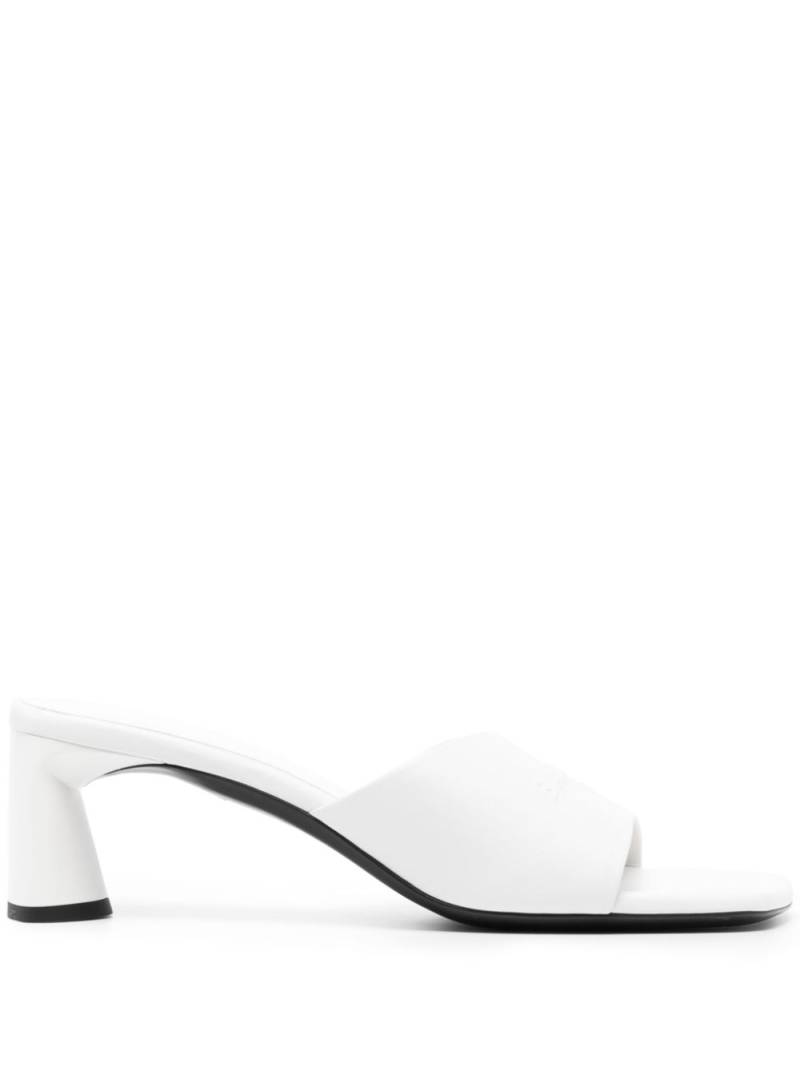 Balenciaga Duty Free 60mm leather mules - White von Balenciaga