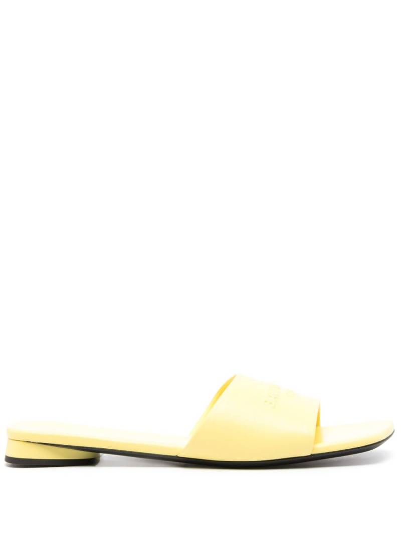 Balenciaga Duty Free leather sandals - Yellow von Balenciaga