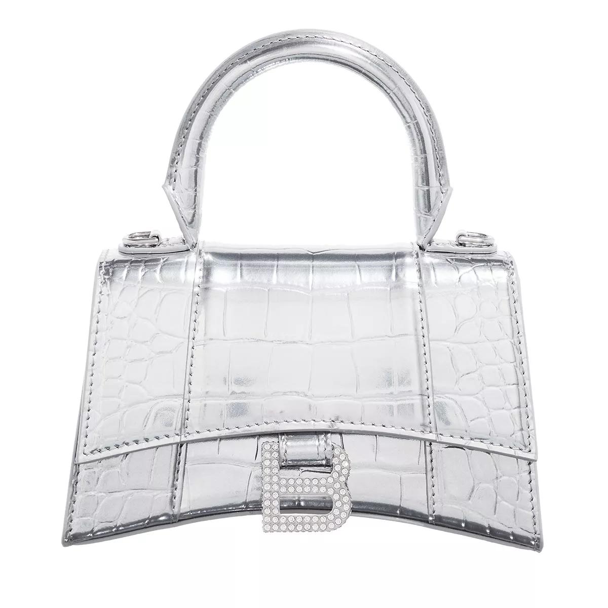 Balenciaga Handtasche - Hourglass Metallic Finish Crocodile Embossed - für Damen von Balenciaga