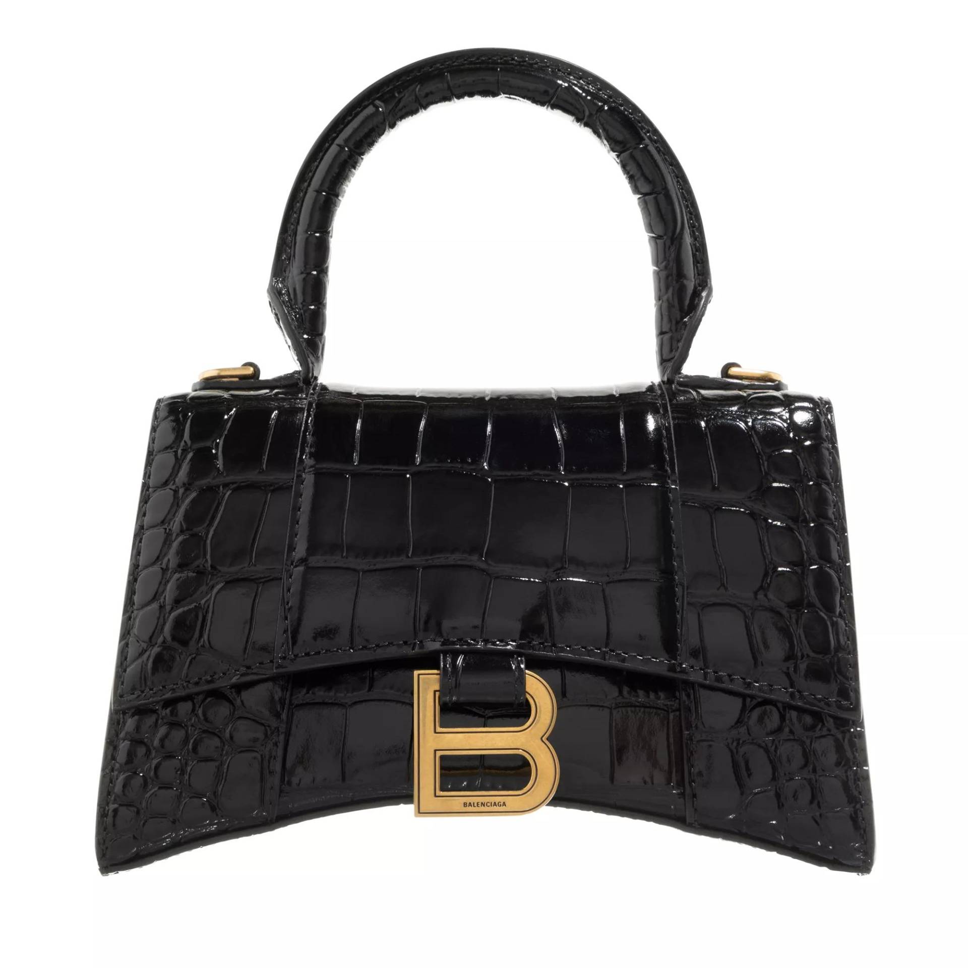 Balenciaga Henkeltasche - Hourglass Top Handle Bag - Gr. unisize - in Schwarz - für Damen von Balenciaga