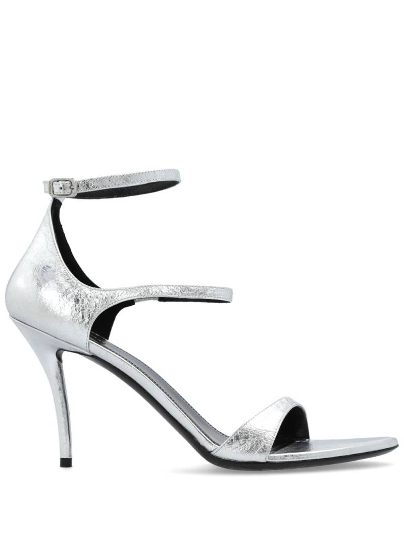 Balenciaga Honey metallic leather sandals - Silver von Balenciaga