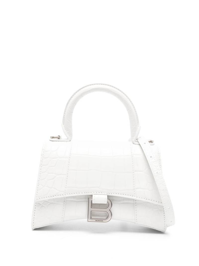 Balenciaga Hourglass XS top-handle bag - White von Balenciaga