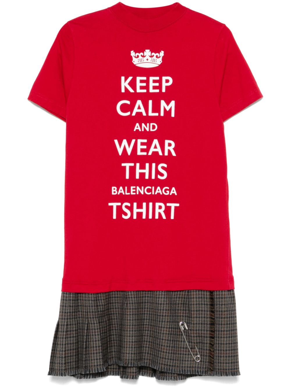 Balenciaga Keep Calm midi dress - Red von Balenciaga