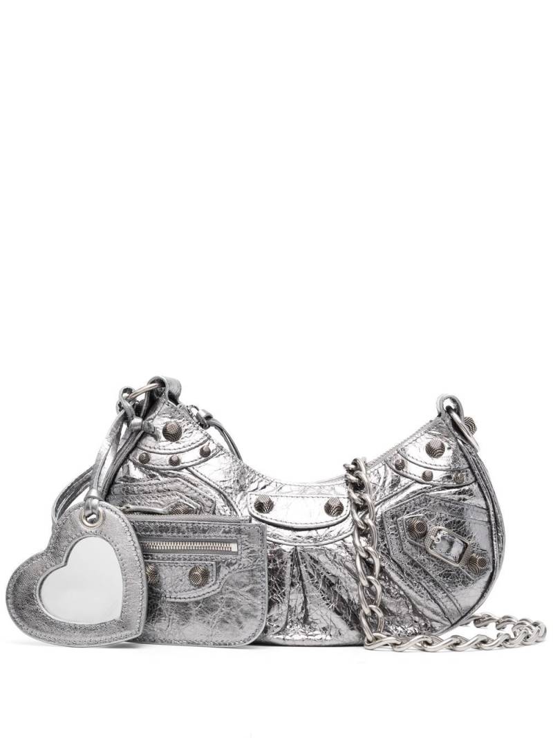 Balenciaga Le Cagole XS shoulder bag - Silver von Balenciaga