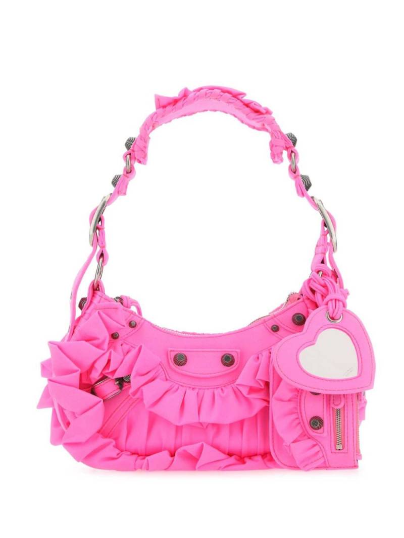 Balenciaga Le Cagole ruffles shoulder bag - Pink von Balenciaga