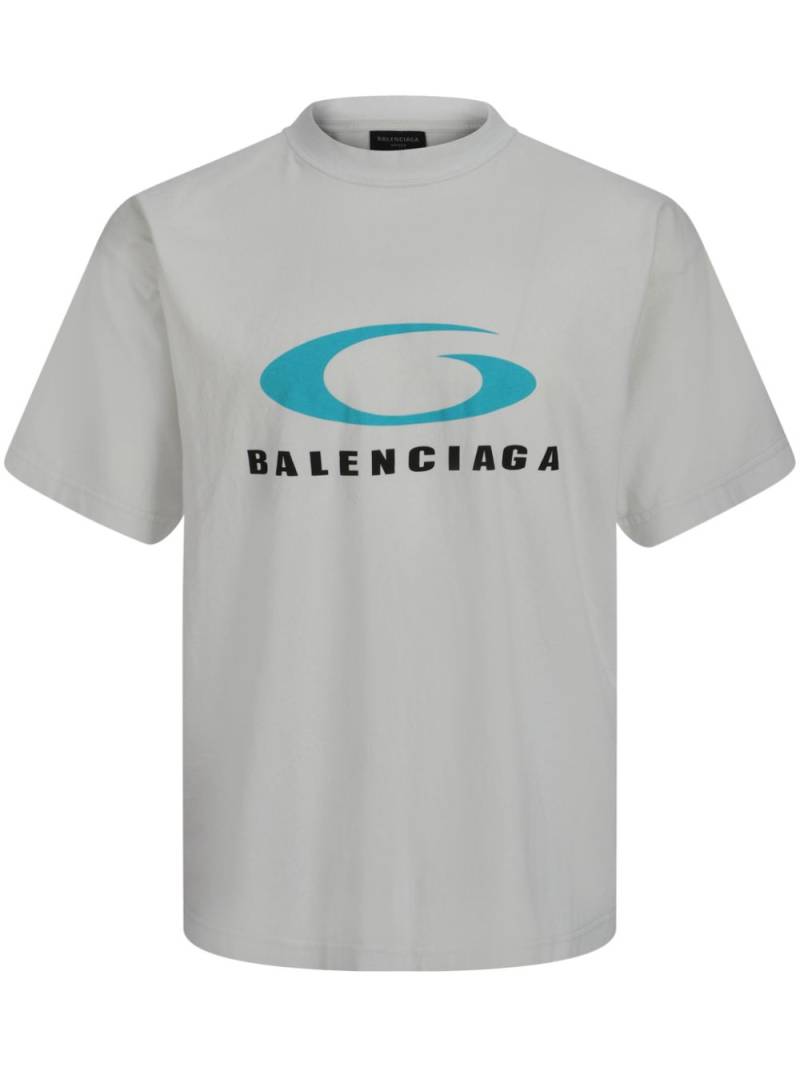 Balenciaga Loop Sports Icon T-shirt - White von Balenciaga