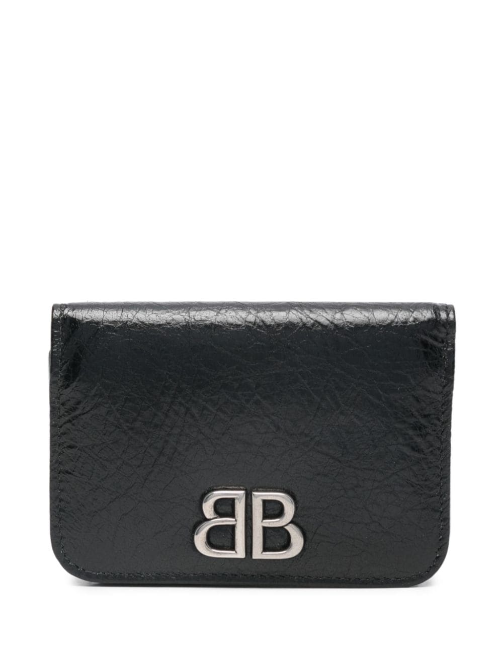 Balenciaga Monaco leather wallet - Black von Balenciaga