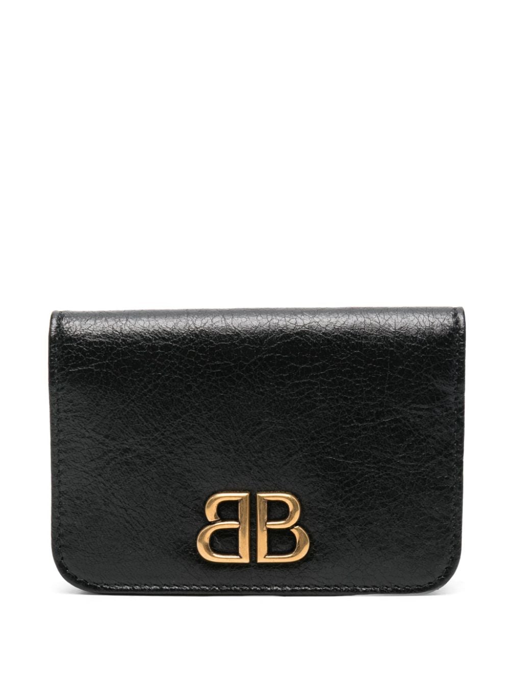 Balenciaga Monaco-motif leather wallet - Black von Balenciaga