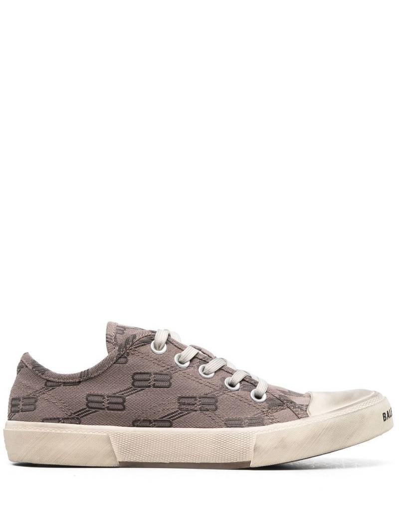 Balenciaga Paris BB monogram low-top sneakers - Grey von Balenciaga