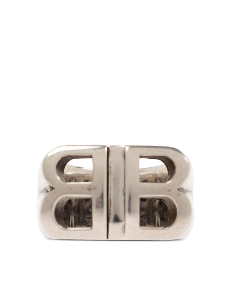 Balenciaga Pitbull signet ring - Silver von Balenciaga