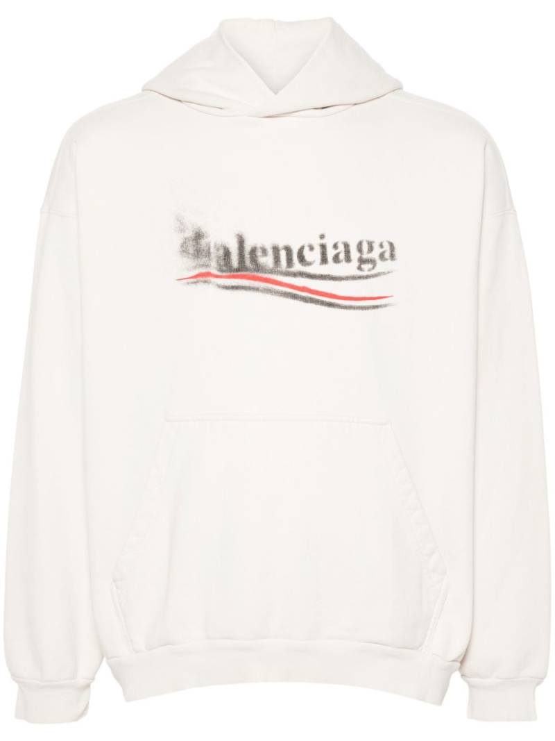 Balenciaga Political Stencil hoodie - Neutrals von Balenciaga