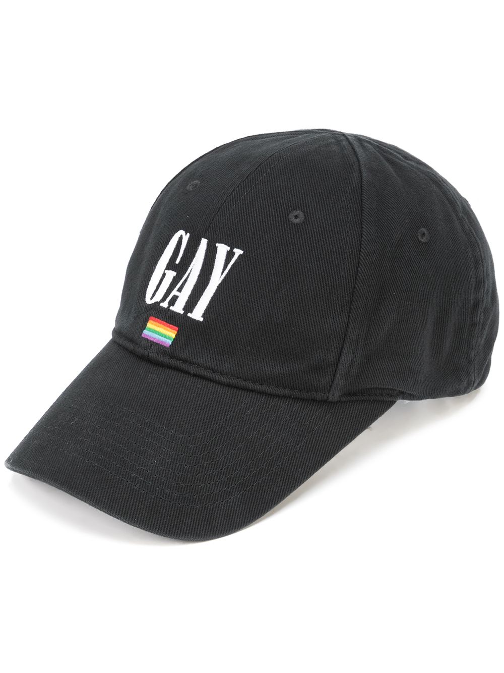 Balenciaga Pride embroidered cap - 1000 BLACK von Balenciaga