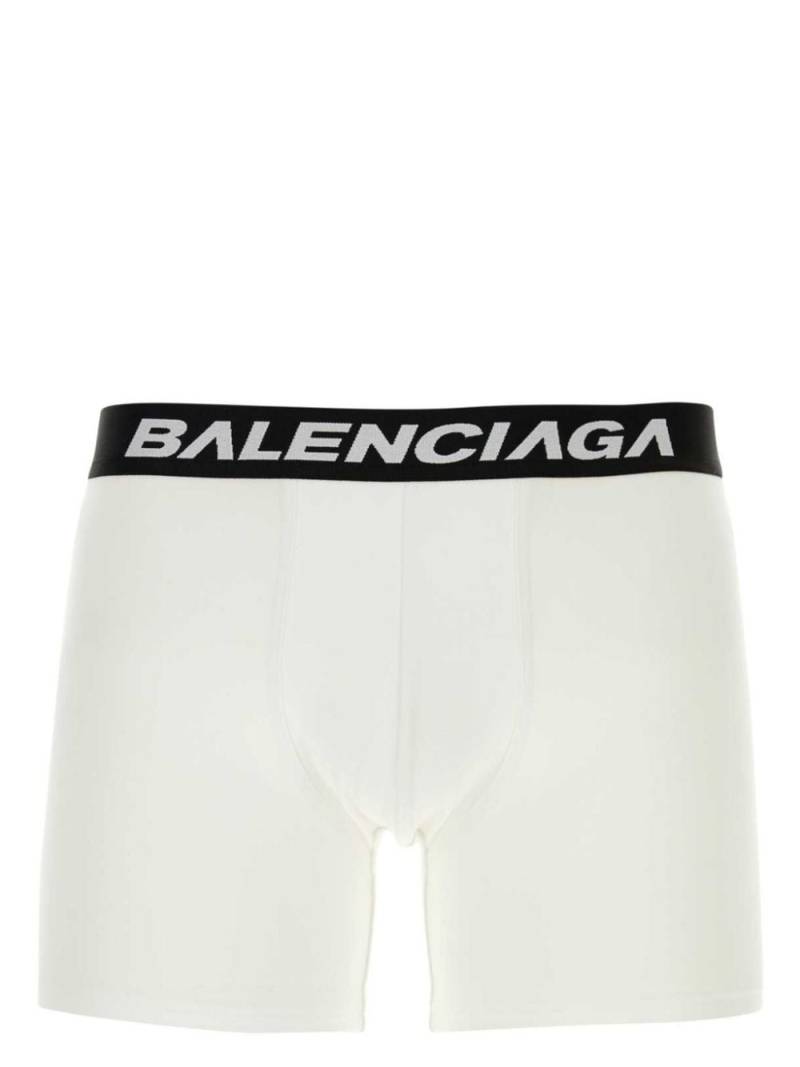 Balenciaga Racer logo-waistband boxers - White von Balenciaga