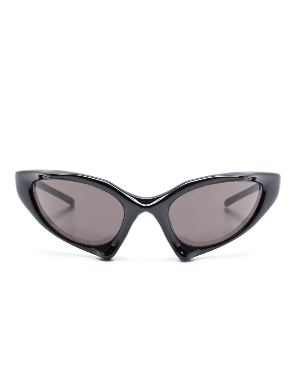 Balenciaga Eyewear Runner Cat wraparound-frame sunglasses - Black von Balenciaga Eyewear