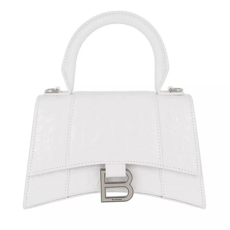 Balenciaga Schultertasche - Hourglass Top Handle XS Shoulder Bag - Gr. unisize - in Weiß - für Damen von Balenciaga