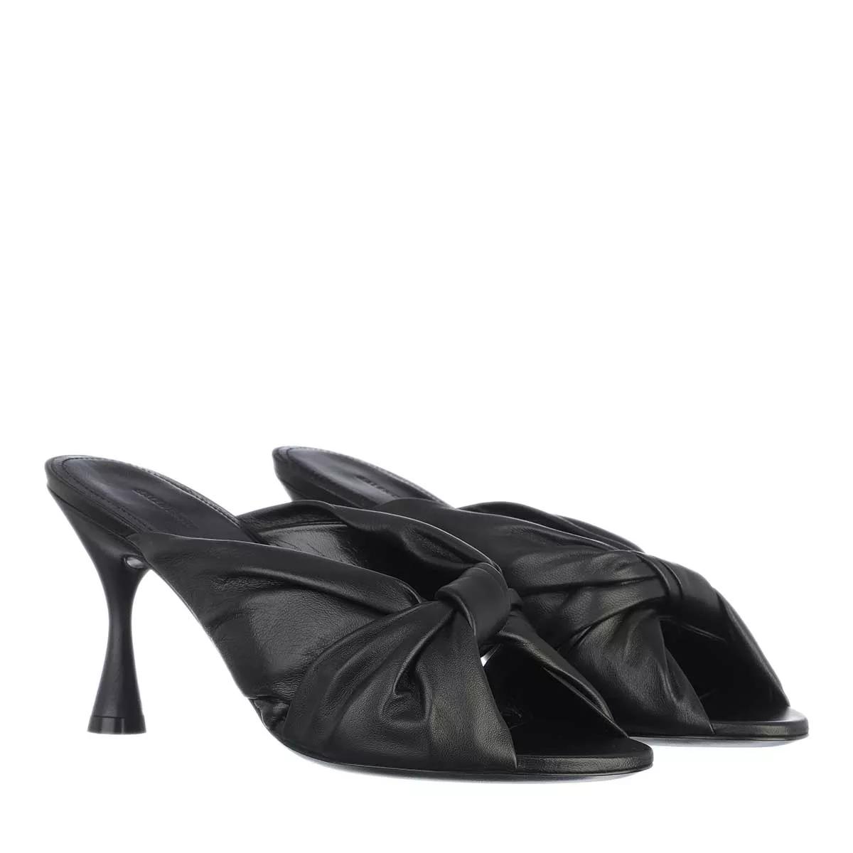 Balenciaga Slipper & Pantoletten - Drapy Sandal Leather - Gr. 38 (EU) - in Schwarz - für Damen von Balenciaga