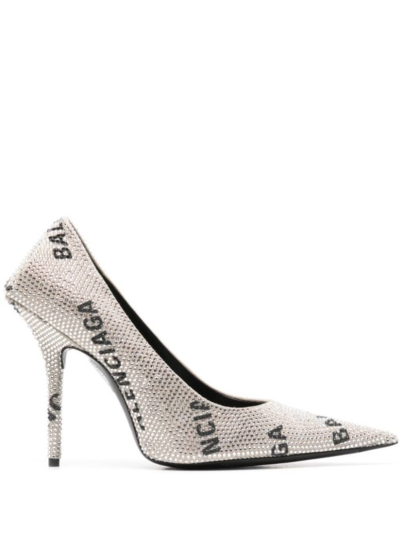 Balenciaga 110mm Square Knife pumps - Silver von Balenciaga