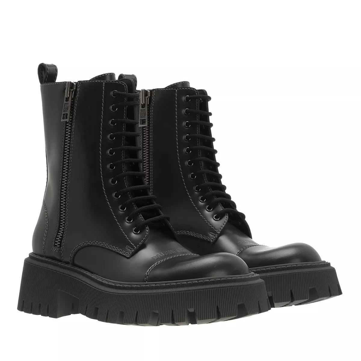 Balenciaga Boots & Stiefeletten - Tractor Bootie Leather - Gr. 36 (EU) - in Grau - für Damen von Balenciaga