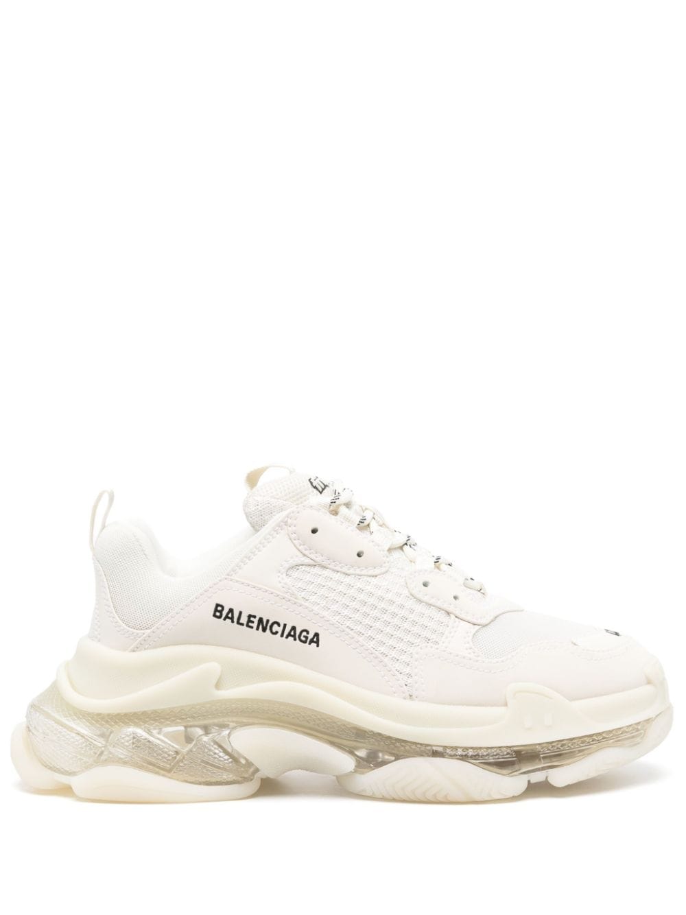 Balenciaga Triple S clear-sole chunky sneakers - White von Balenciaga