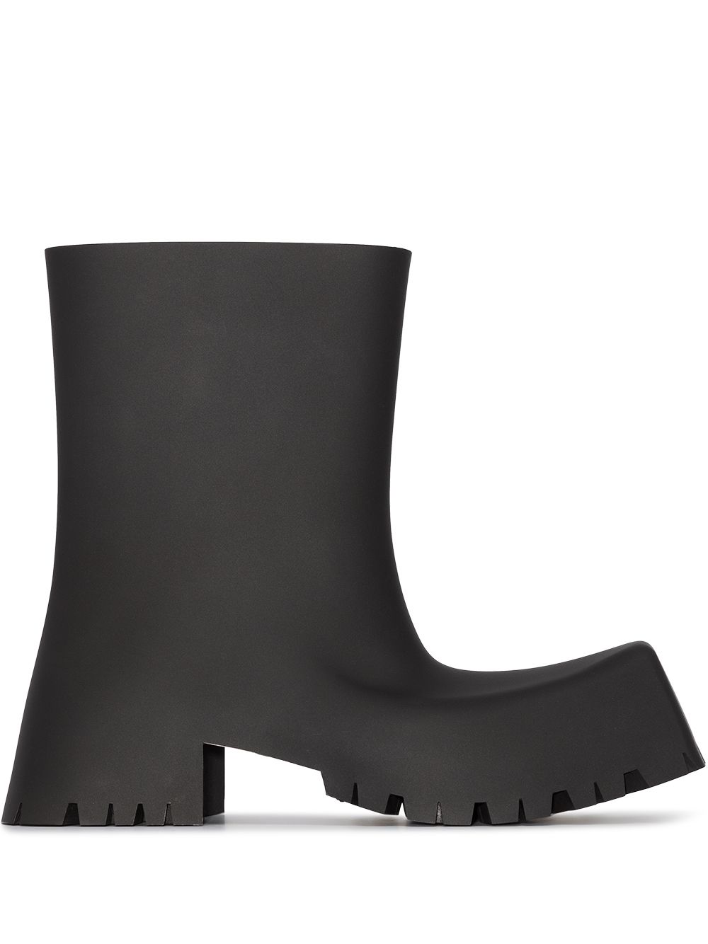 Balenciaga Trooper block-heel rubber boots - Black von Balenciaga