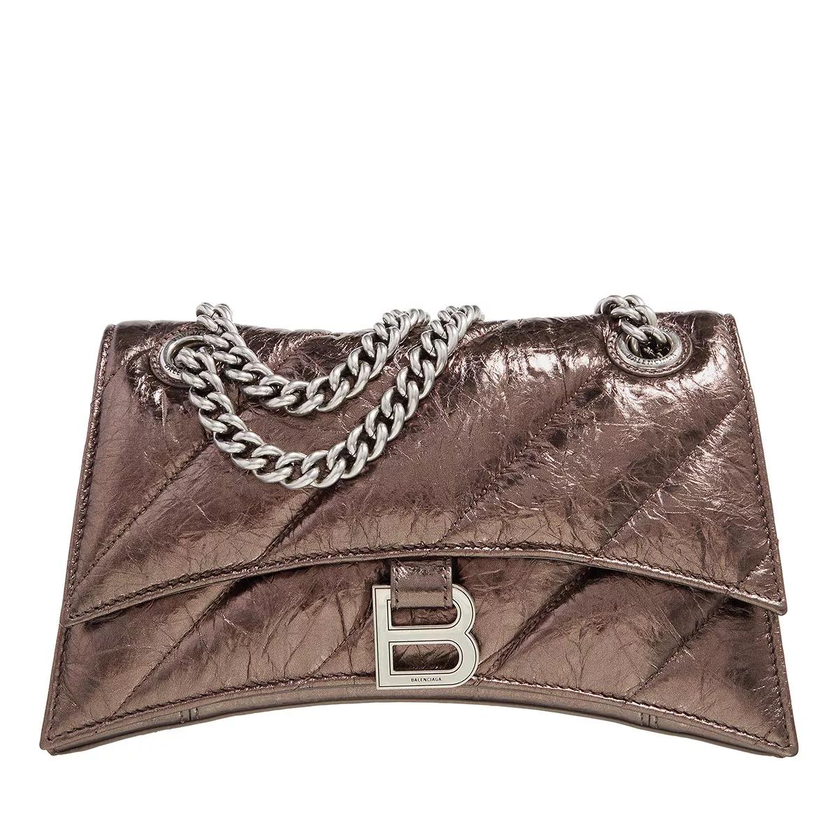 Balenciaga Umhängetasche - Crush Shoulder Bag - Gr. unisize - in Braun - für Damen von Balenciaga