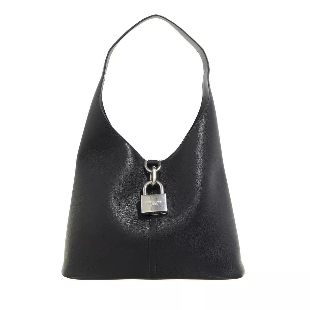 Balenciaga Umhängetasche - Medium Hobo Locker Handbag - Gr. unisize - in Schwarz - für Damen von Balenciaga