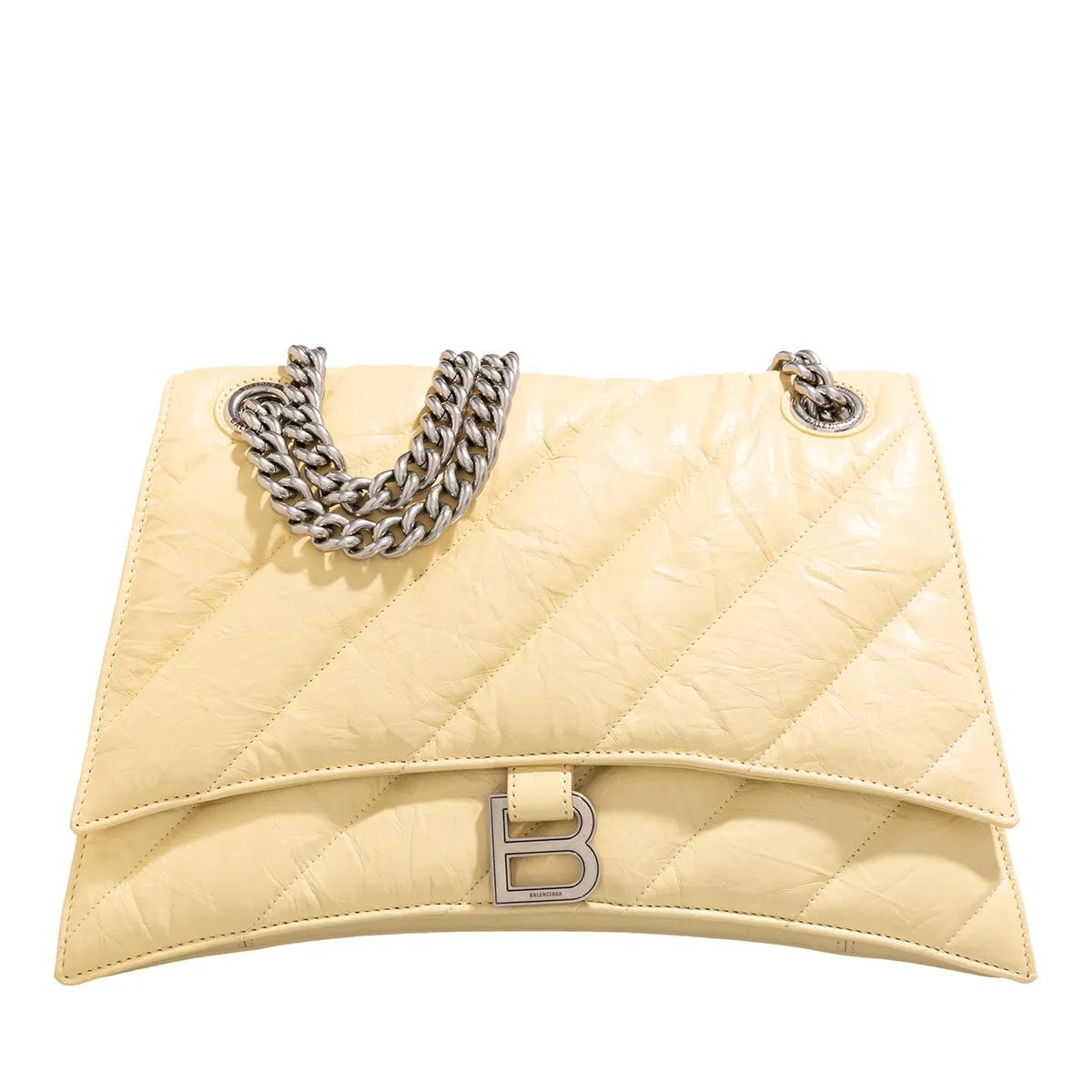 Balenciaga Umhängetasche - Medium Quilted Crush Chain Bag - Gr. unisize - in Gelb - für Damen von Balenciaga