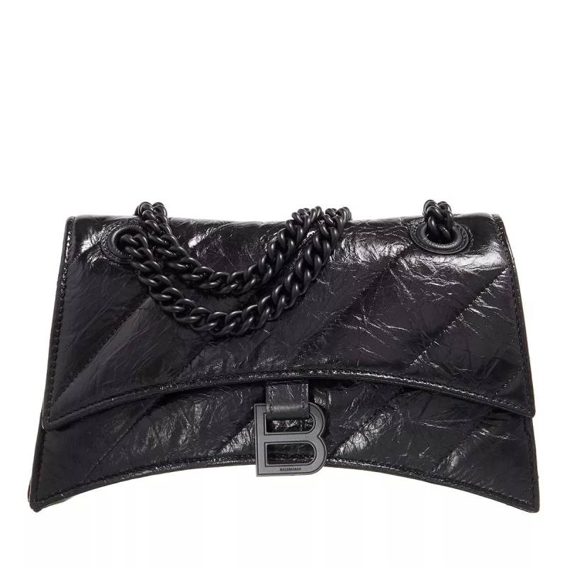 Balenciaga Schultertasche - Small Crush Chain Bag - Gr. unisize - in Schwarz - für Damen von Balenciaga