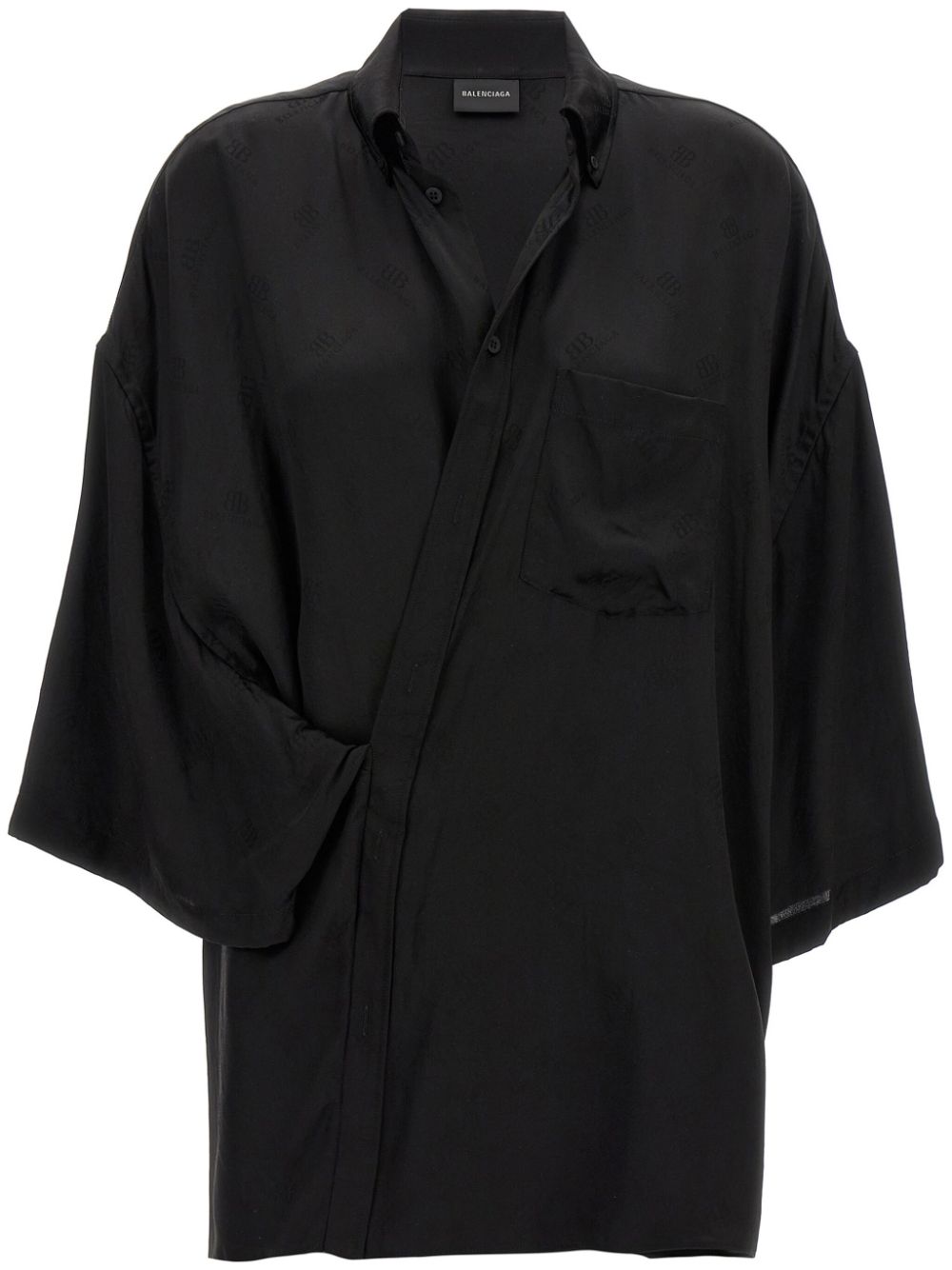 Balenciaga Wrap shirt - Black von Balenciaga