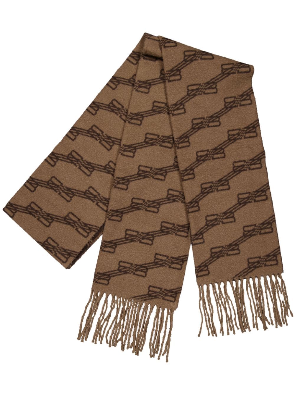 Balenciaga all-over-Jacquard scarf - Brown von Balenciaga