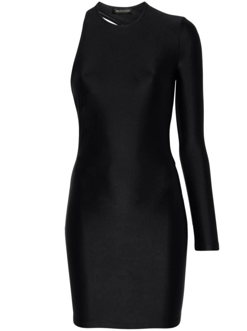 Balenciaga asymmetric mini dress - Black von Balenciaga