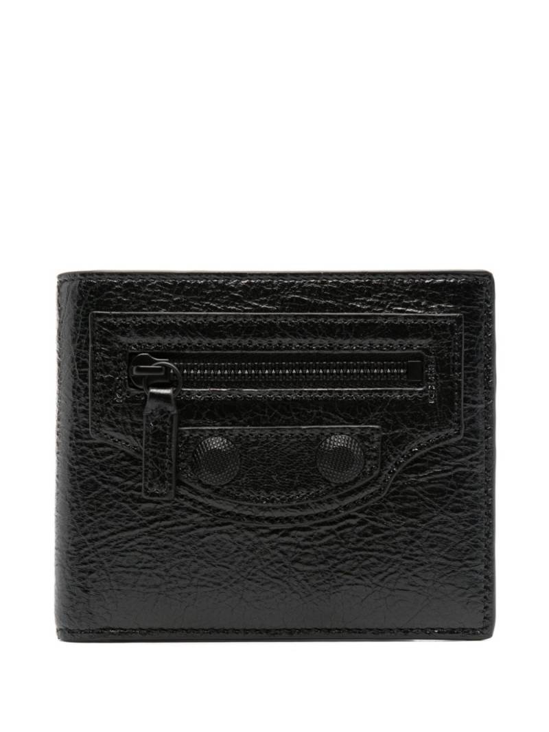 Balenciaga bi-fold leather wallet - Black von Balenciaga