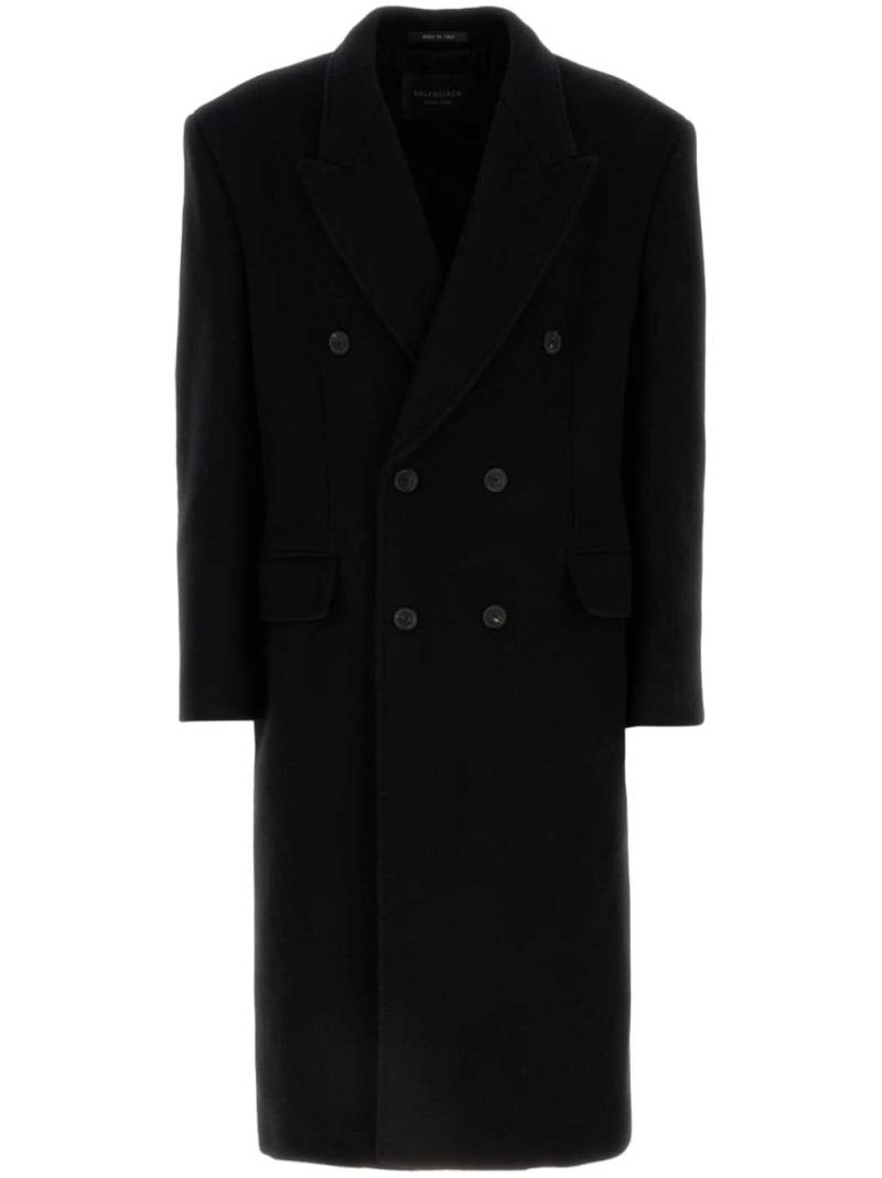 Balenciaga cashmere-blend coat - Black von Balenciaga