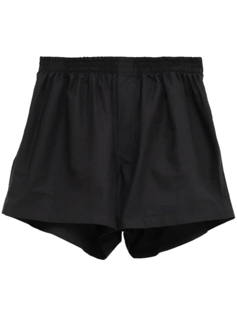 Balenciaga cotton elasticated waist running shorts - Black von Balenciaga